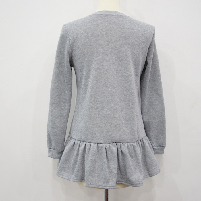 WT6792 Cute Top Grey