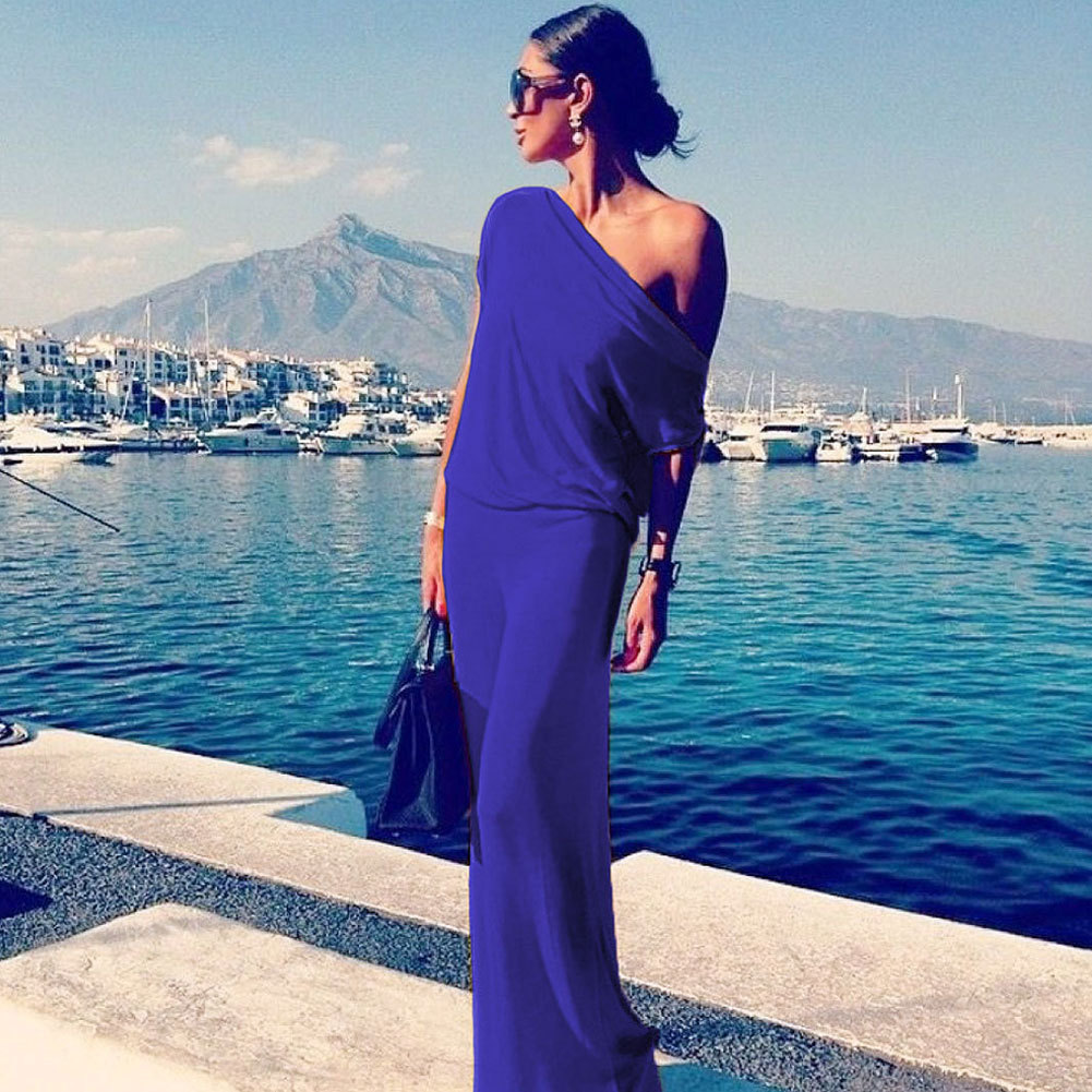 WD6799 Sexy Europe Dress Blue