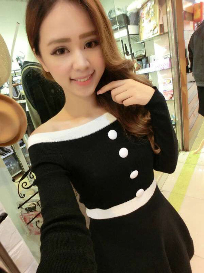 WD6803 Lovely Dress Black