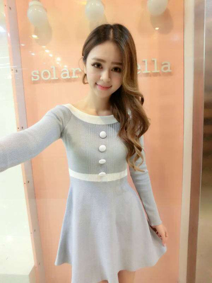 WD6803 Lovely Dress Grey