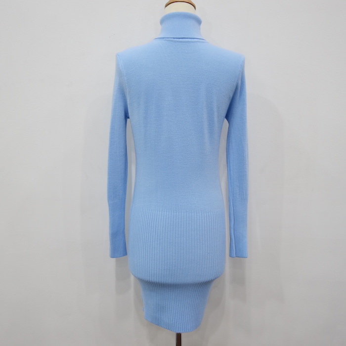 WD6804 Stylish Dress Light Blue