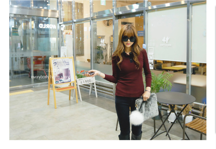 WT6828 Casual Top Red 