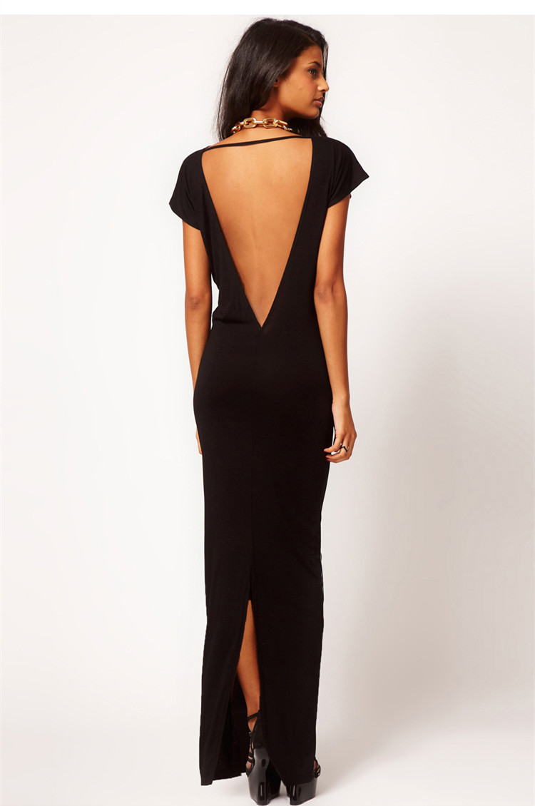 WD6855 Sexy Dress Black