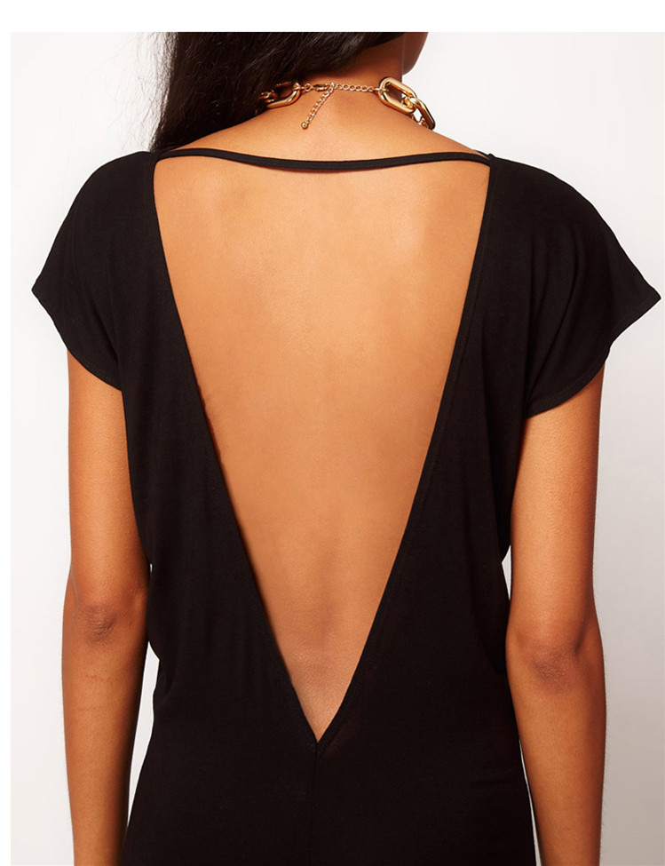 WD6855 Sexy Dress Black