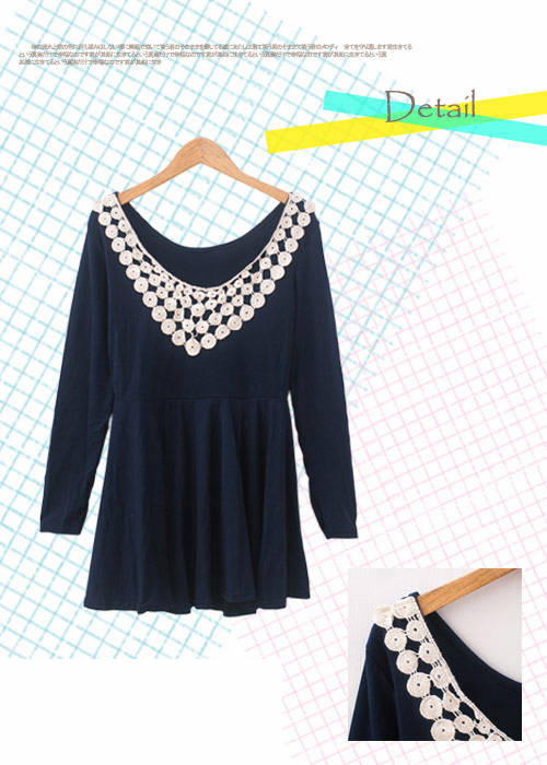 WD6863 Sweet Fashion Dress Blue