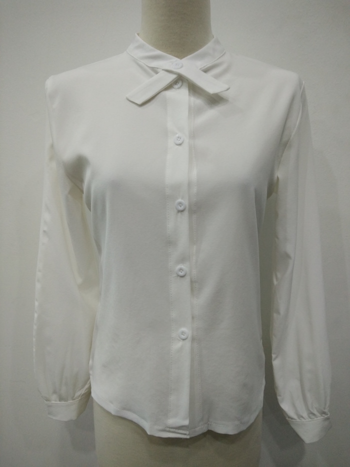 WT6867 Fashion OL Top White