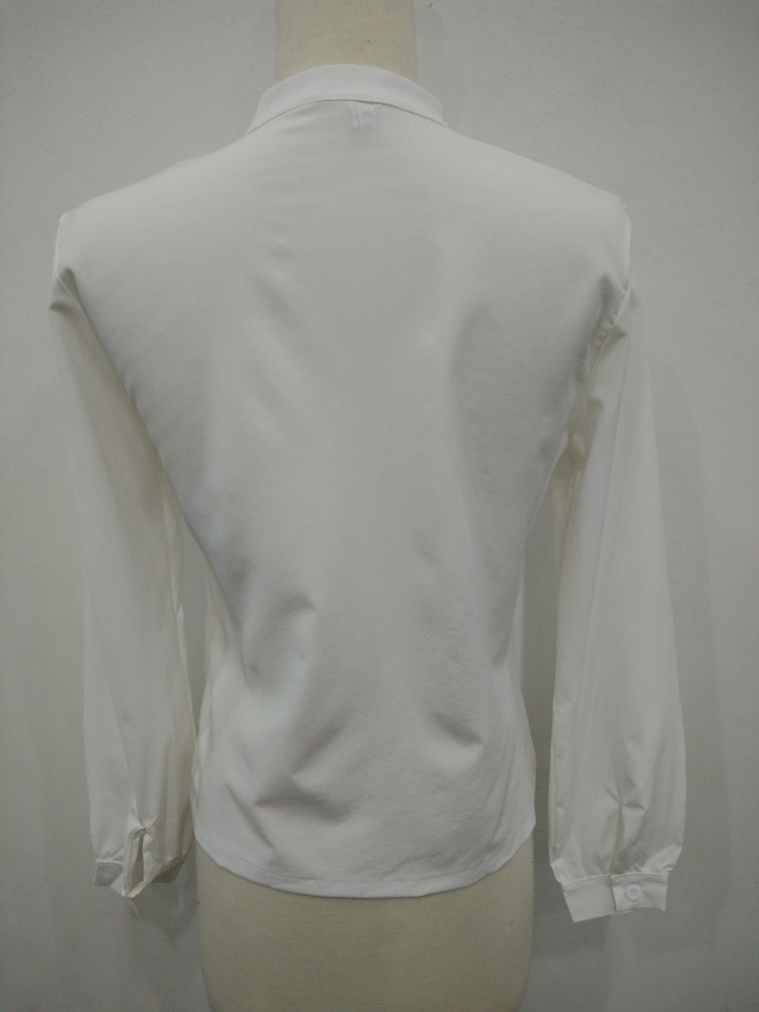 WT6867 Fashion OL Top White