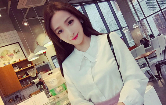WT6867 Fashion OL Top White