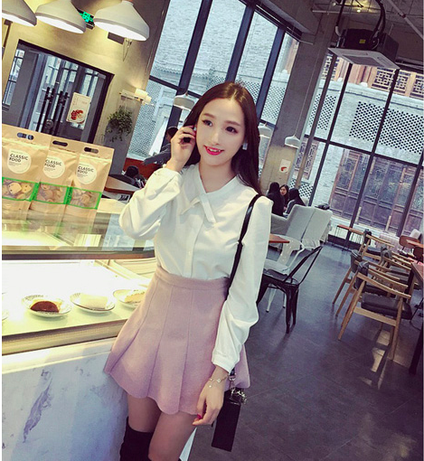 WT6867 Fashion OL Top White