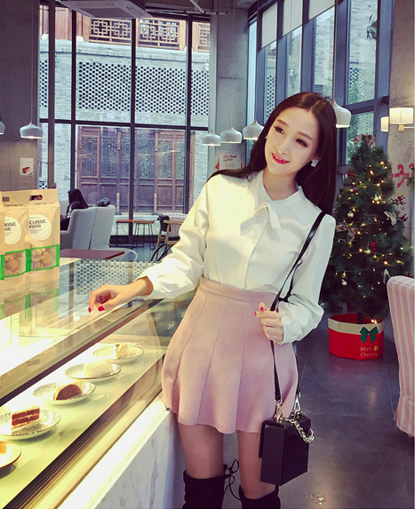 WT6867 Fashion OL Top White