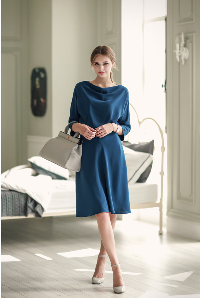 WD6869 Elegant Dress Blue
