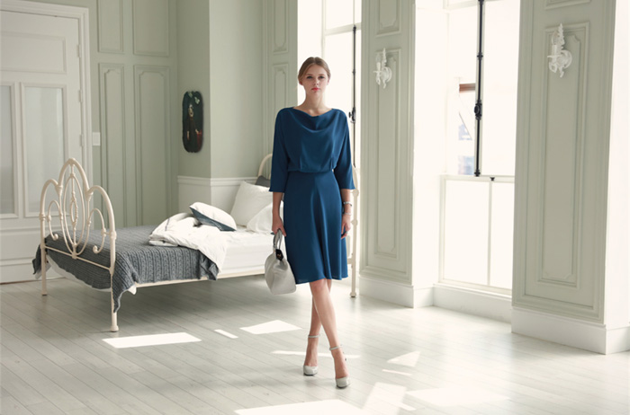 WD6869 Elegant Dress Blue