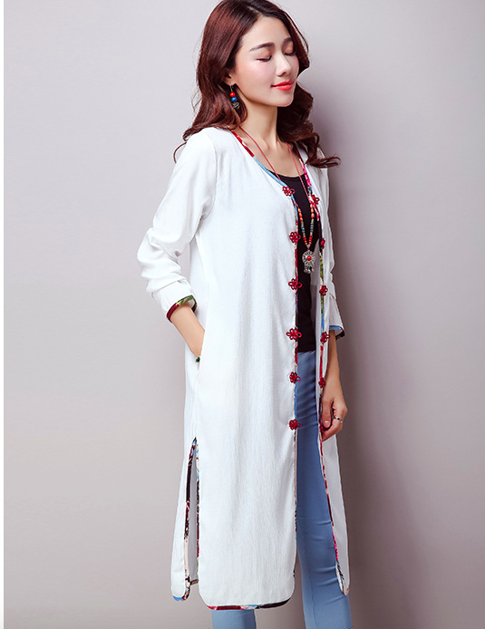 WJ6909 Stylish Cardigan White