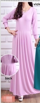 WH1148 Fashion Jubah Purple