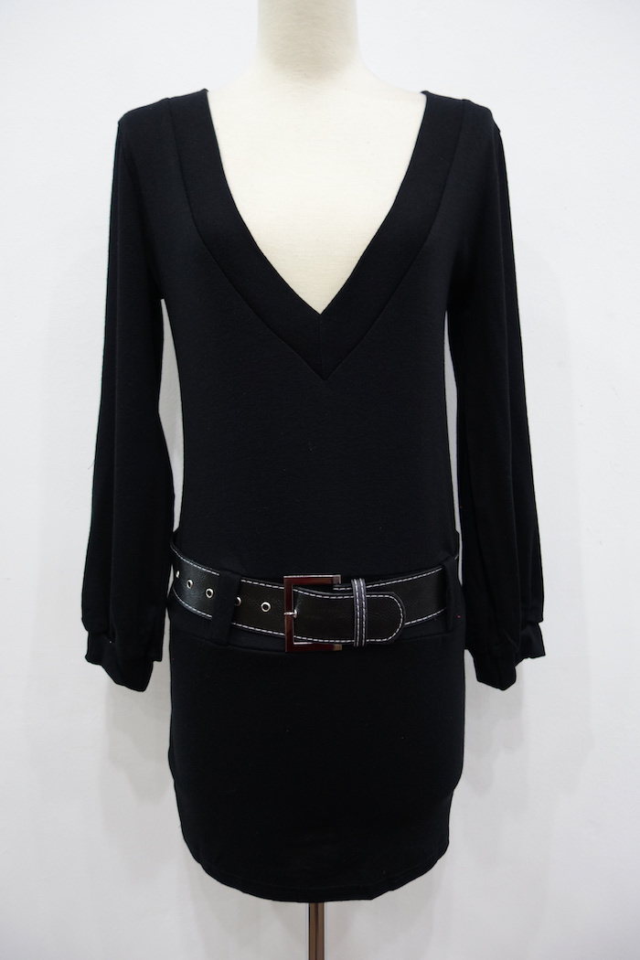 WD6926 Korea Stylish Dress Black