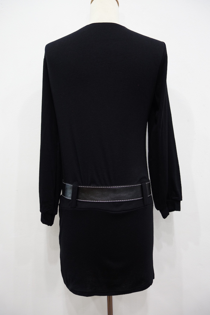 WD6926 Korea Stylish Dress Black