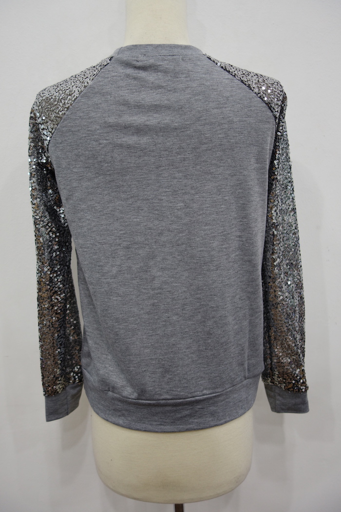 WT6935 Fashion Top Grey