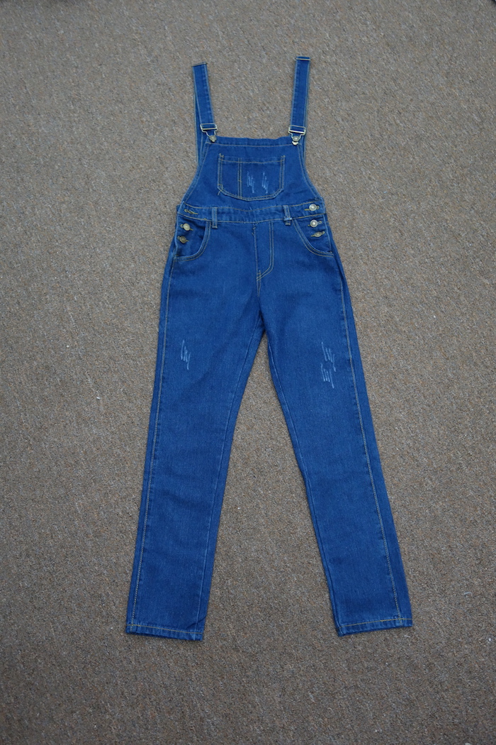 WP3671 Stylish Denim Jumpsuit Blue