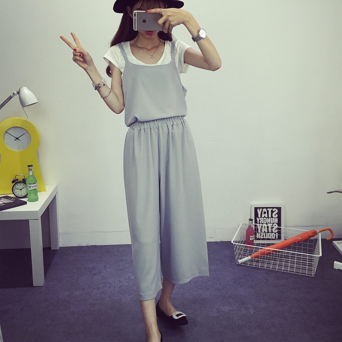 WT3682 Casual Top and Pant Grey (1 Set)