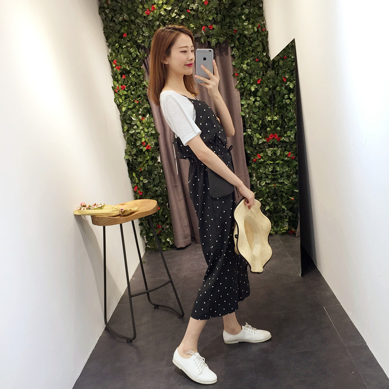 WP3688 Polka Dot Jumpsuit Black