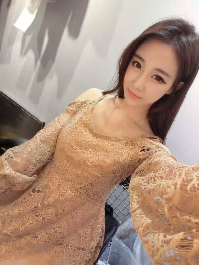 WD7018 Two Pieces Lace Dress Khaki