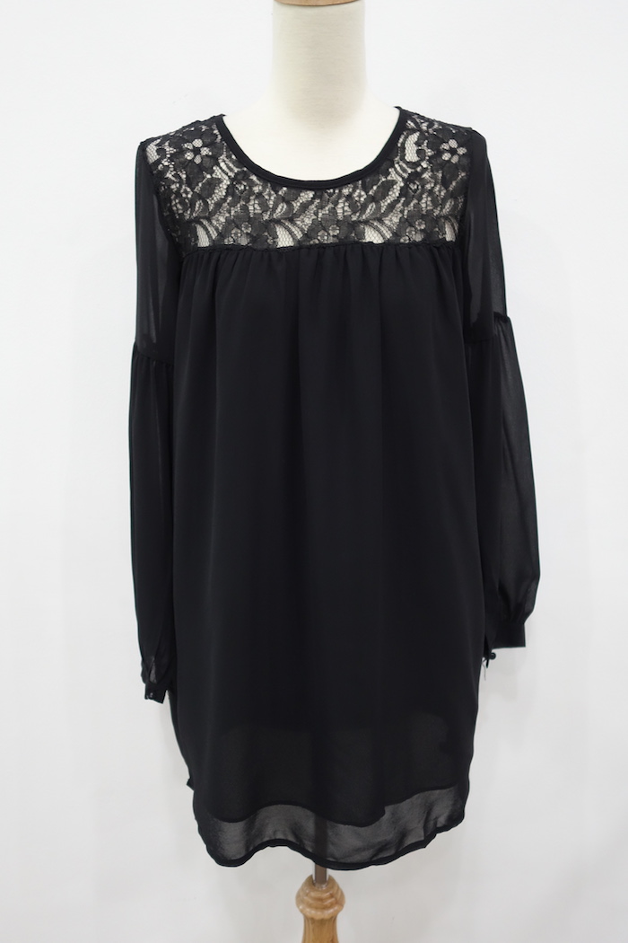 WD7030 Europe Stylish Dress Black