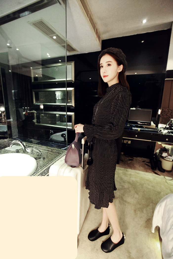 WD7052 Chiffon Maxi Dress Black