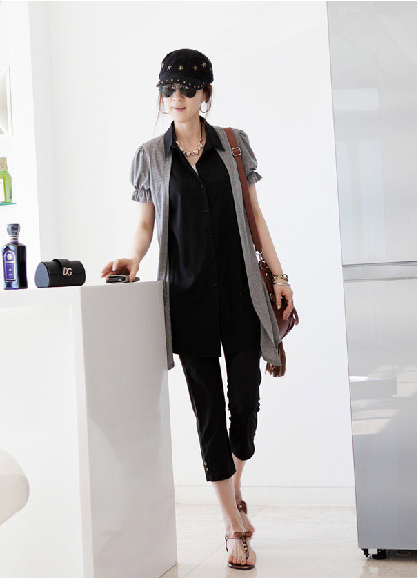 WT7055 One Piece Top Light Grey