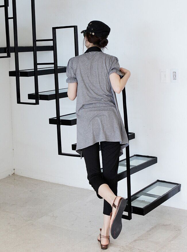 WT7055 One Piece Top Light Grey