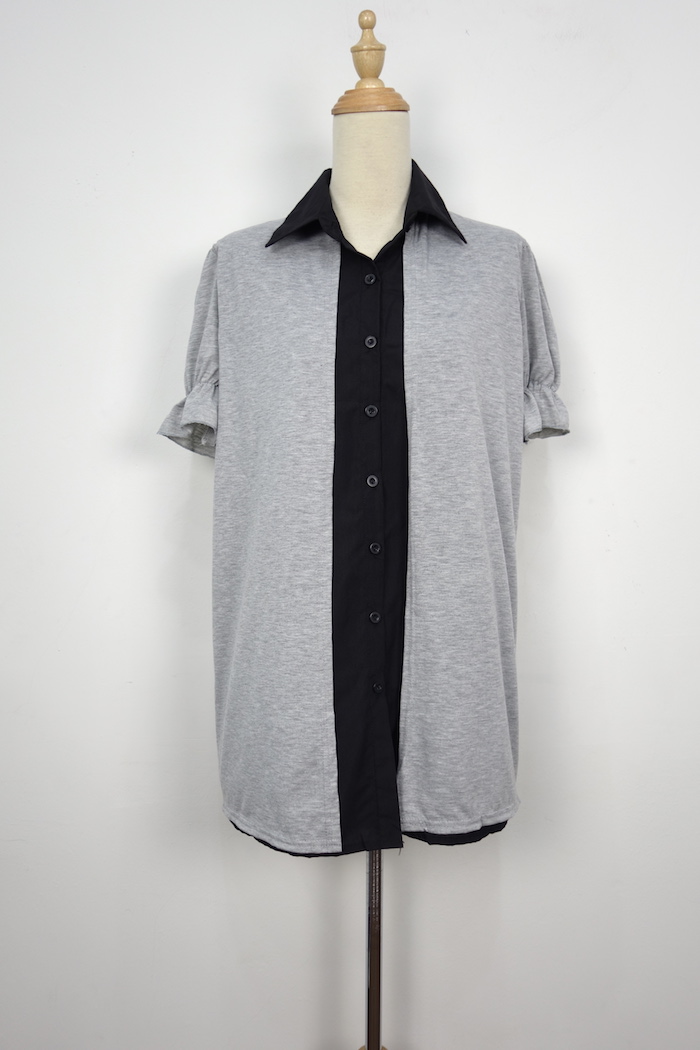 WT7055 One Piece Top Light Grey