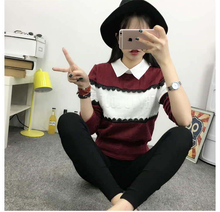 WT3710 Korea Stylish Top Maroon