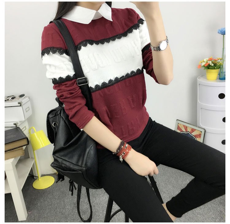 WT3710 Korea Stylish Top Maroon