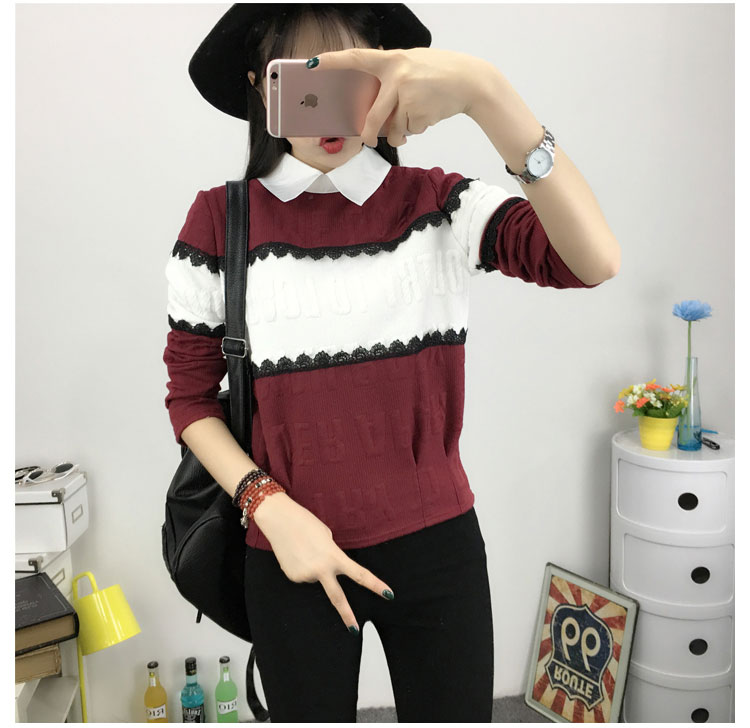 WT3710 Korea Stylish Top Maroon