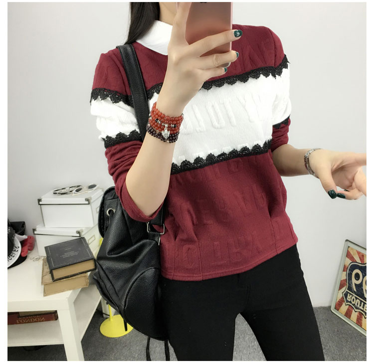 WT3710 Korea Stylish Top Maroon