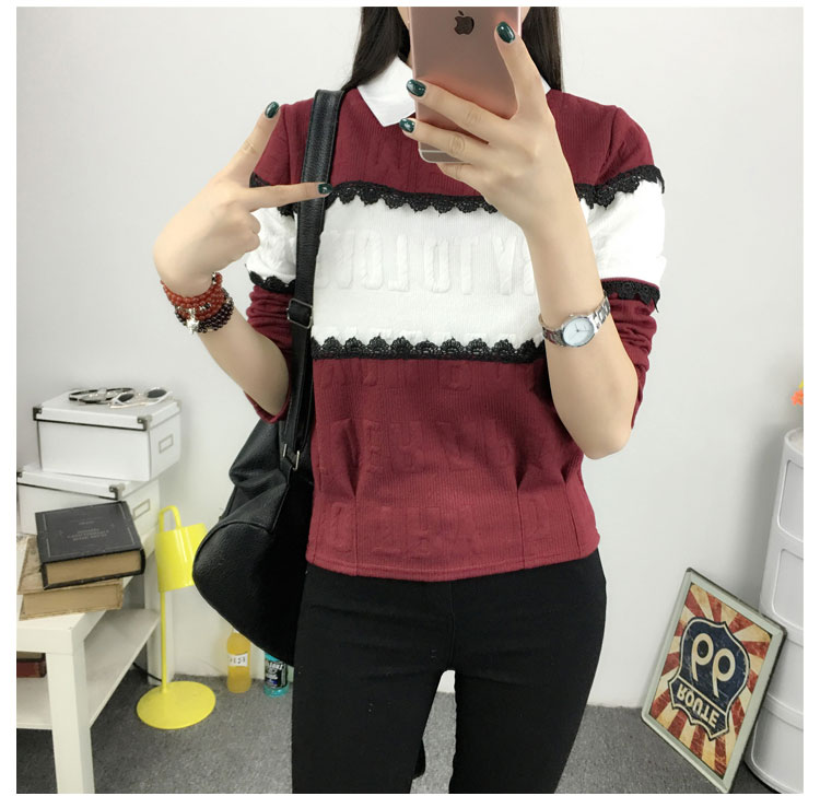 WT3710 Korea Stylish Top Maroon