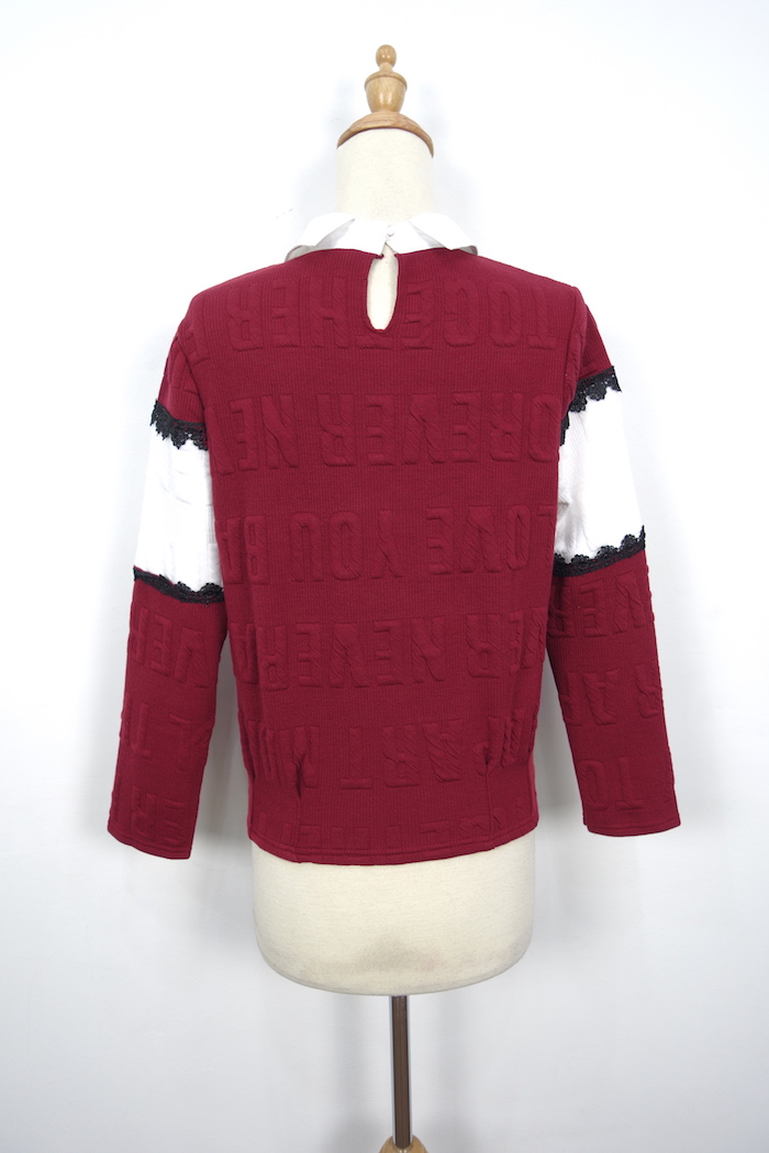 WT3710 Korea Stylish Top Maroon