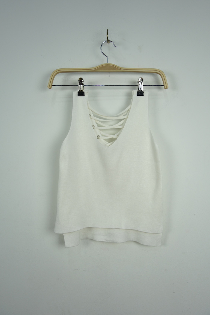 WT7075 Sexy Top White