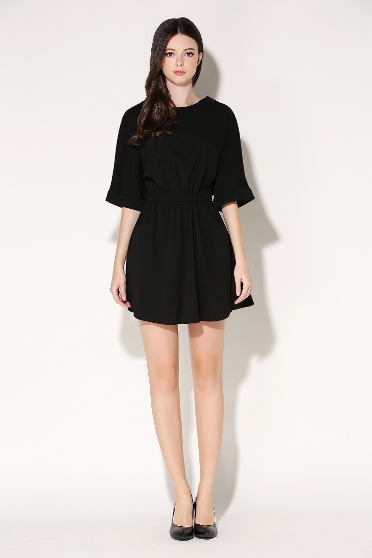 WD7104 Stylish Dress Black