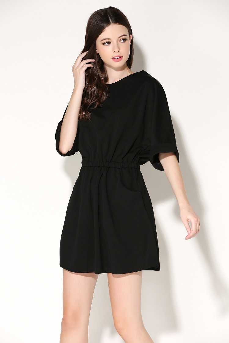 WD7104 Stylish Dress Black