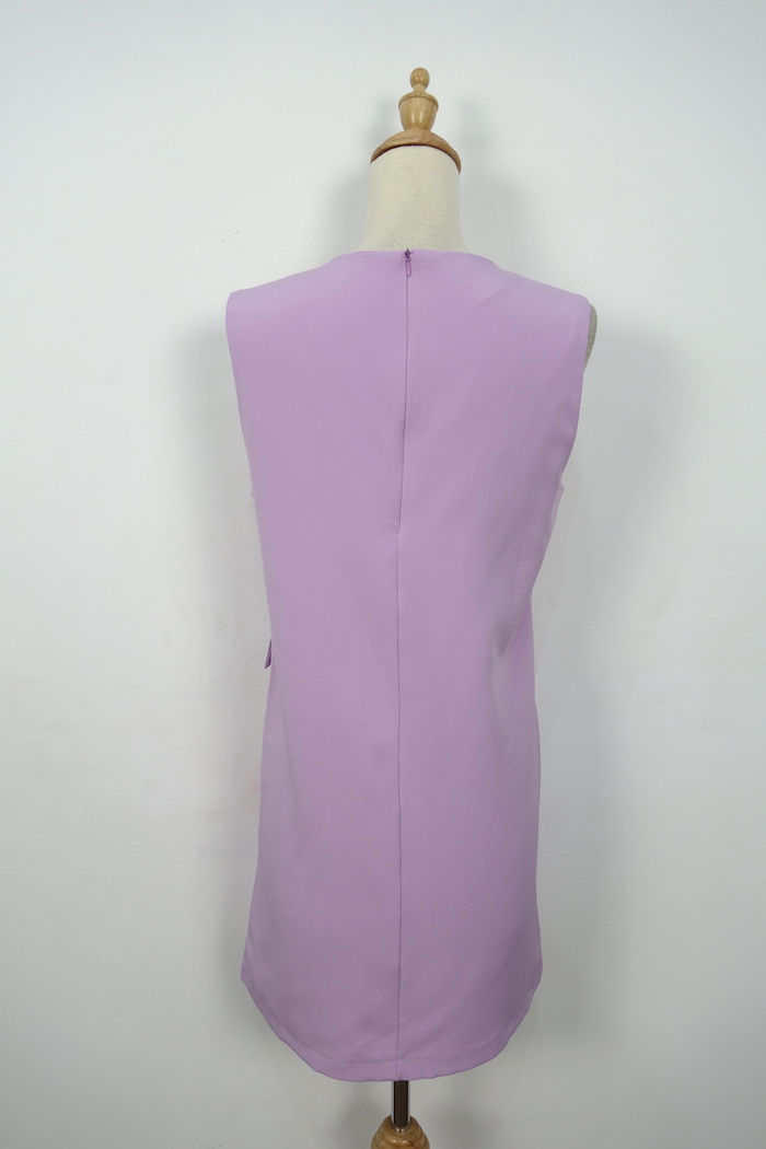WD7105 Sleeveless Dress Purple
