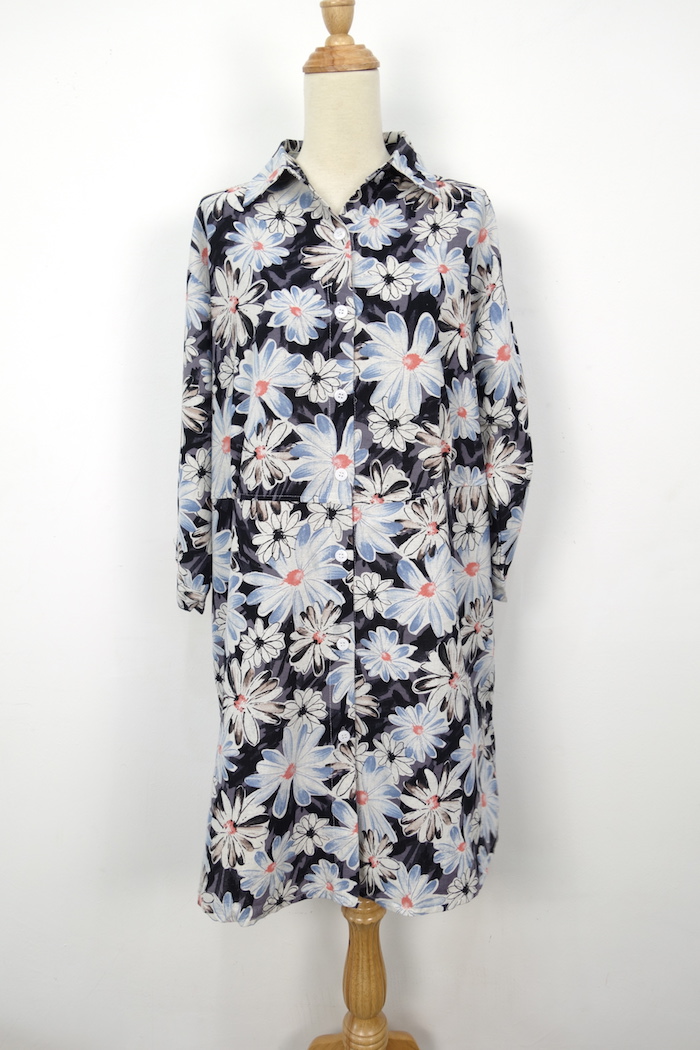 WD1156 Fashion Floral Dress Black