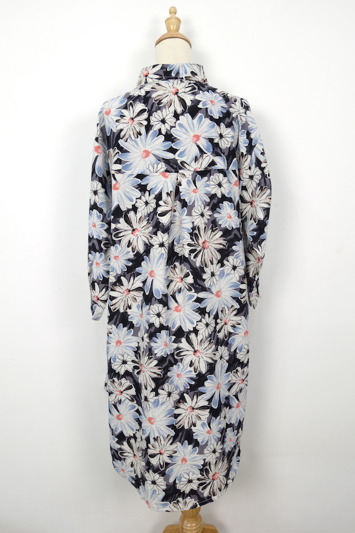 WD1156 Fashion Floral Dress Black