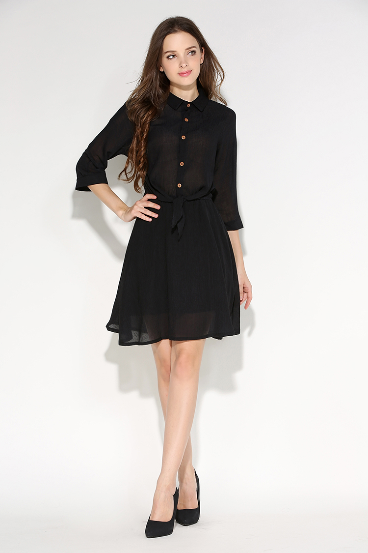 WD7113 Lovely Dress Black