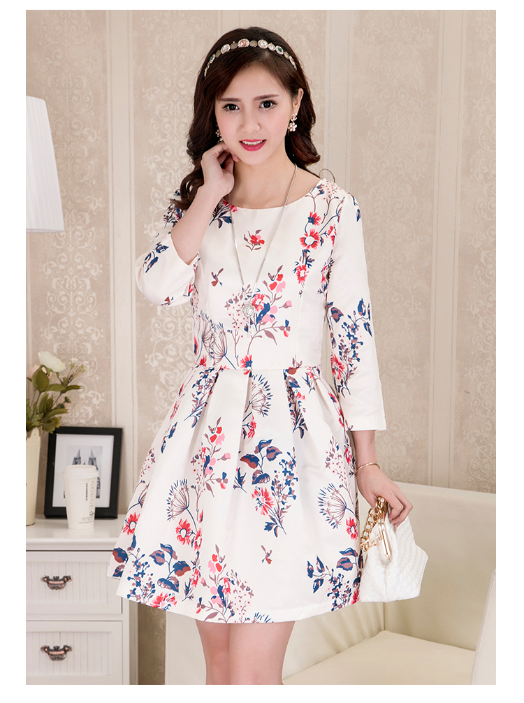 WD7126 Lovely Floral Dress As Picture