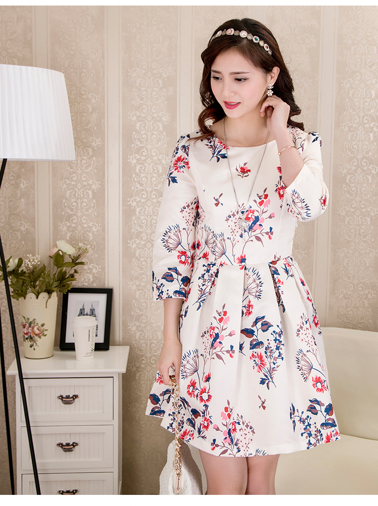 WD7126 Lovely Floral Dress As Picture