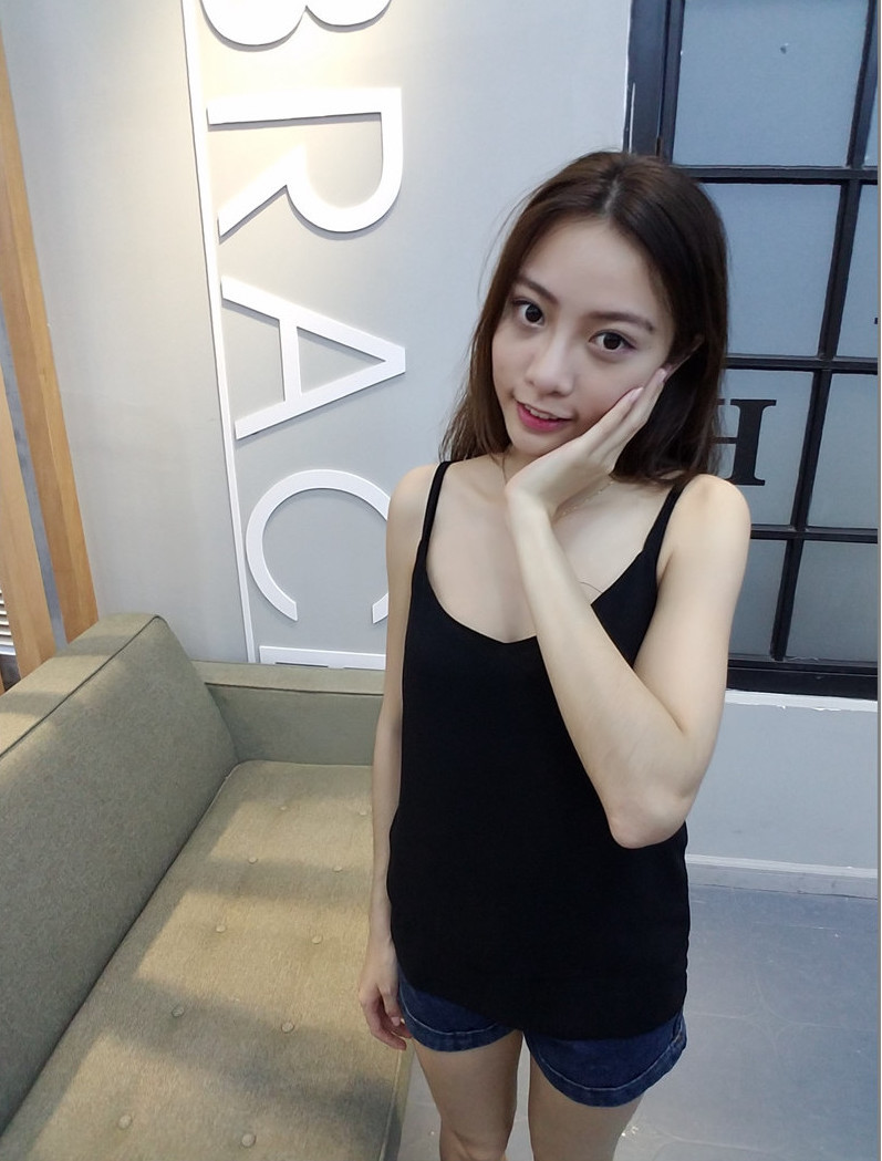 WT7134 Stylish Sexy Top Black