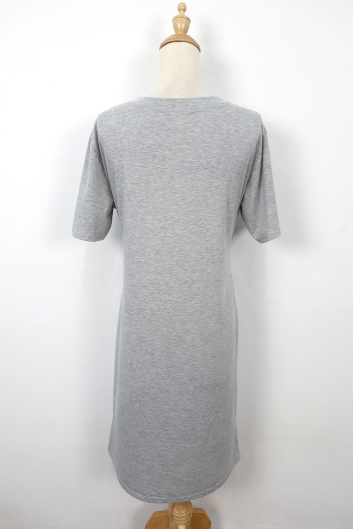 WD7137 Fashion Maxi Dress Grey