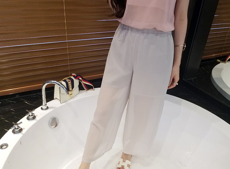 WP7144 Fashion Chiffon Pant Grey
