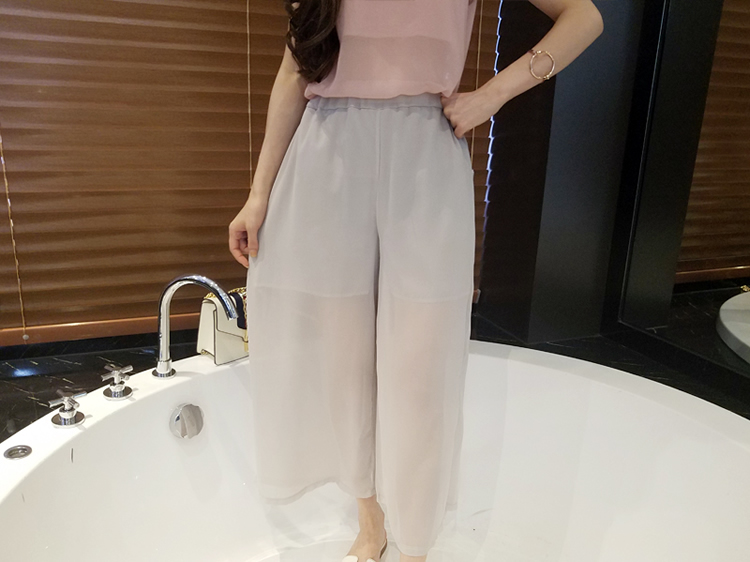 WP7144 Fashion Chiffon Pant Grey