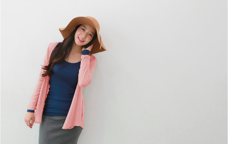 WJ3743 Stylish Cardigan Pink